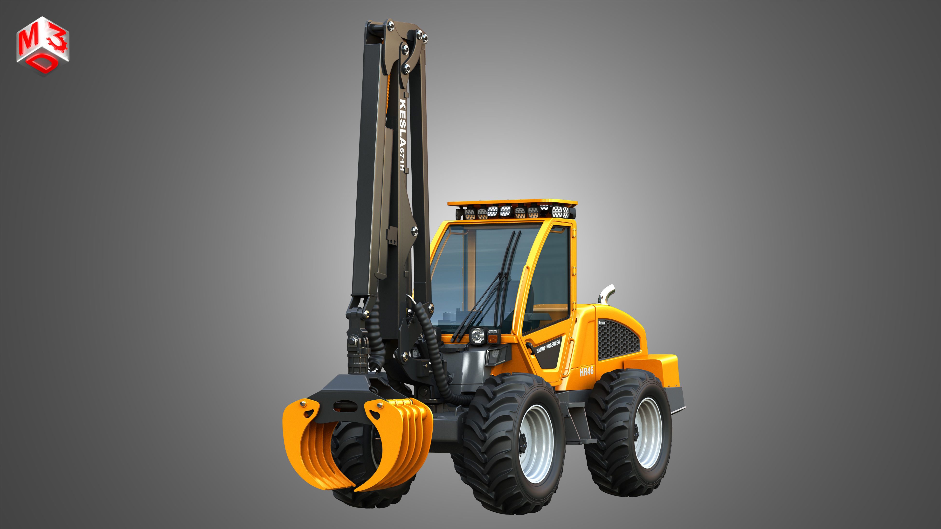 HR46X - Log Loader 3D model_14