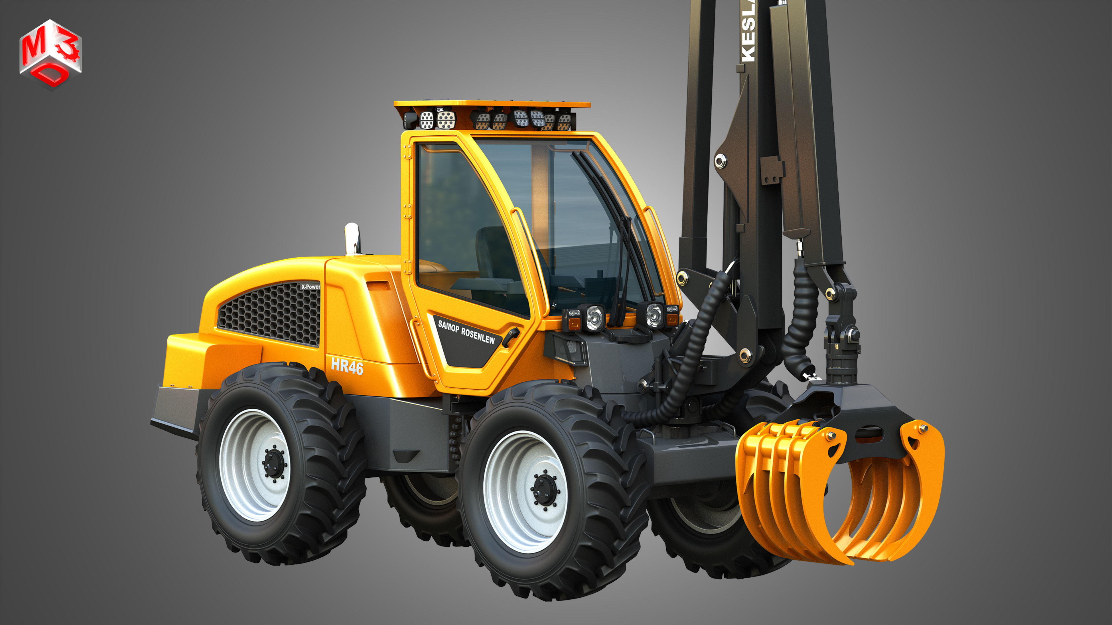 HR46X - Log Loader 3D model_5