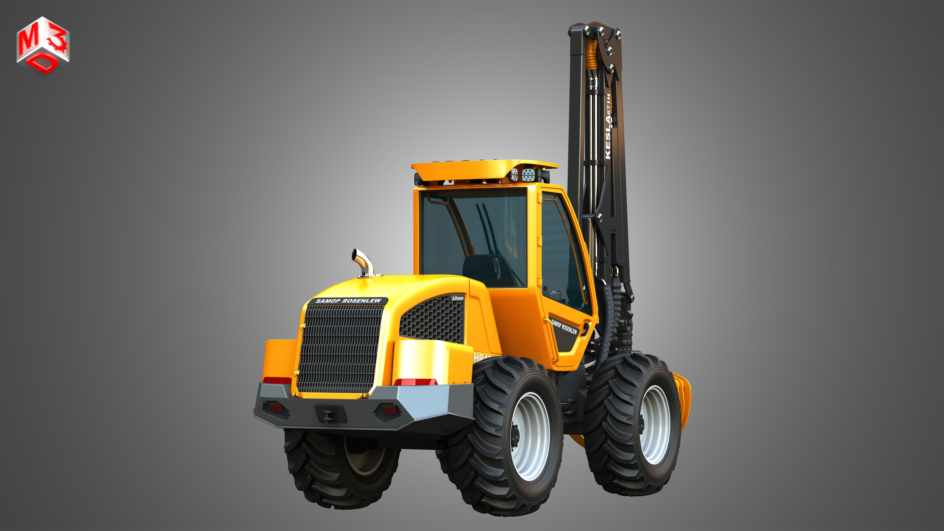 HR46X - Log Loader 3D model_15