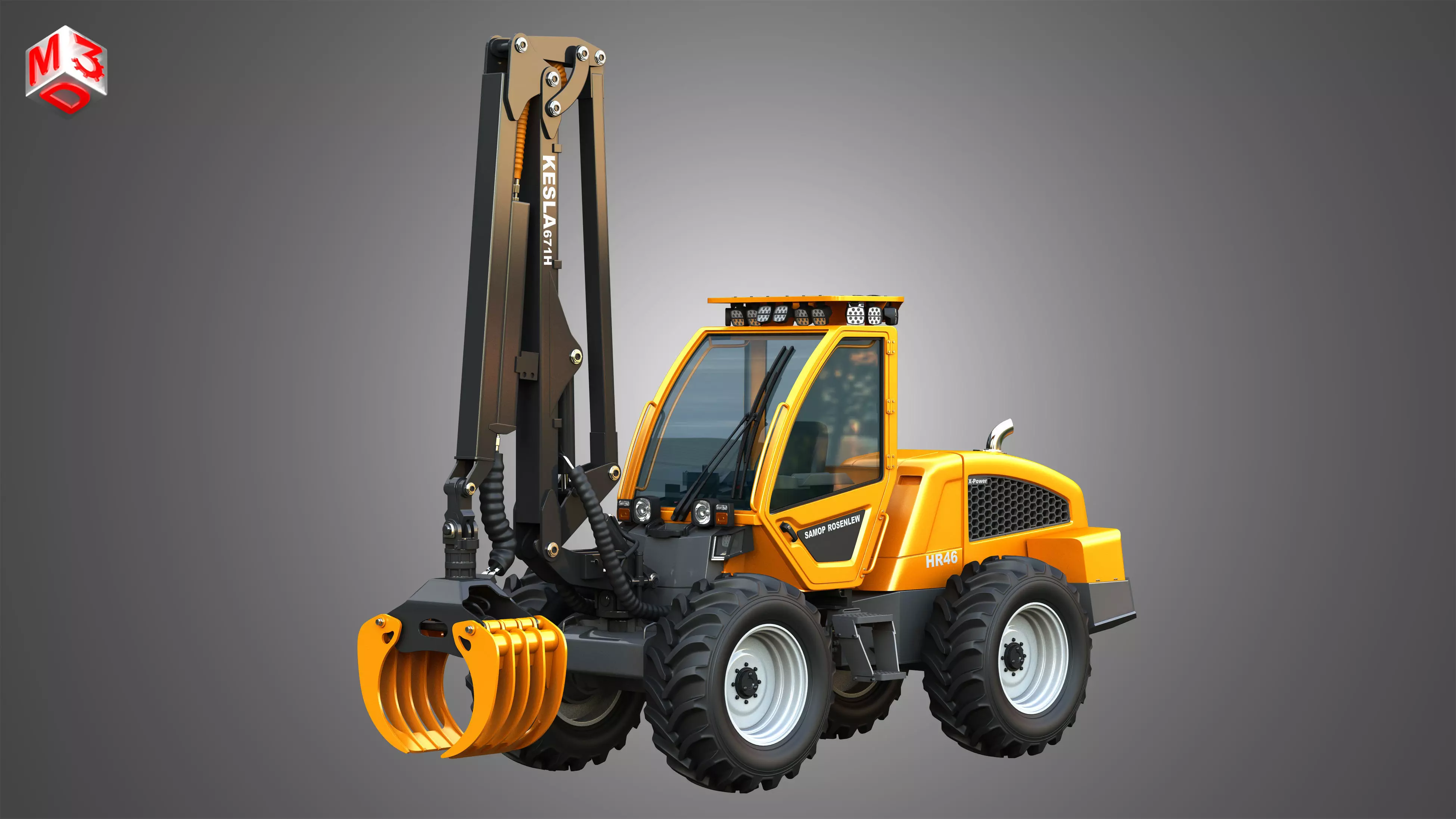 HR46X - Log Loader 3D model_0