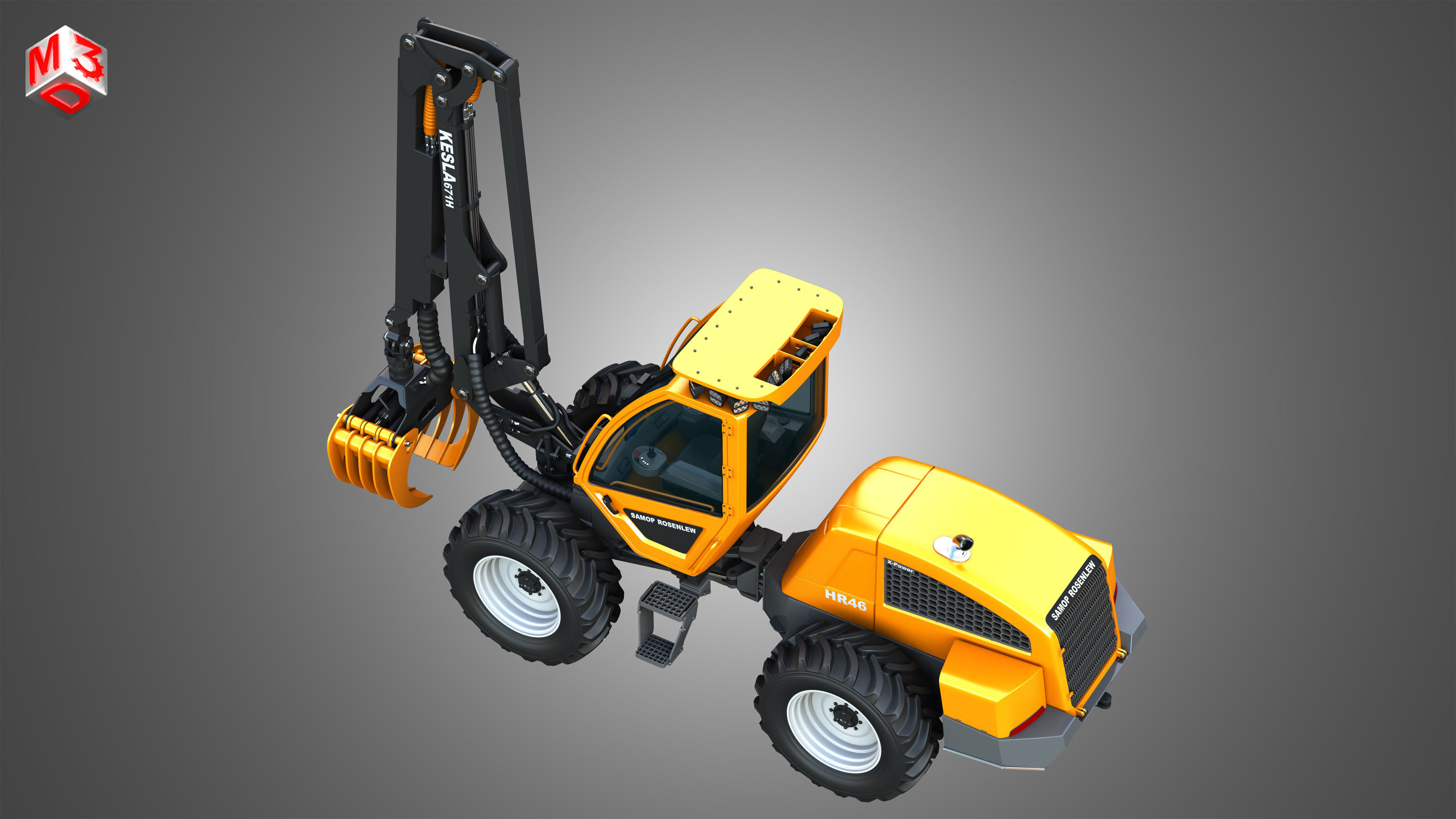 HR46X - Log Loader 3D model_21