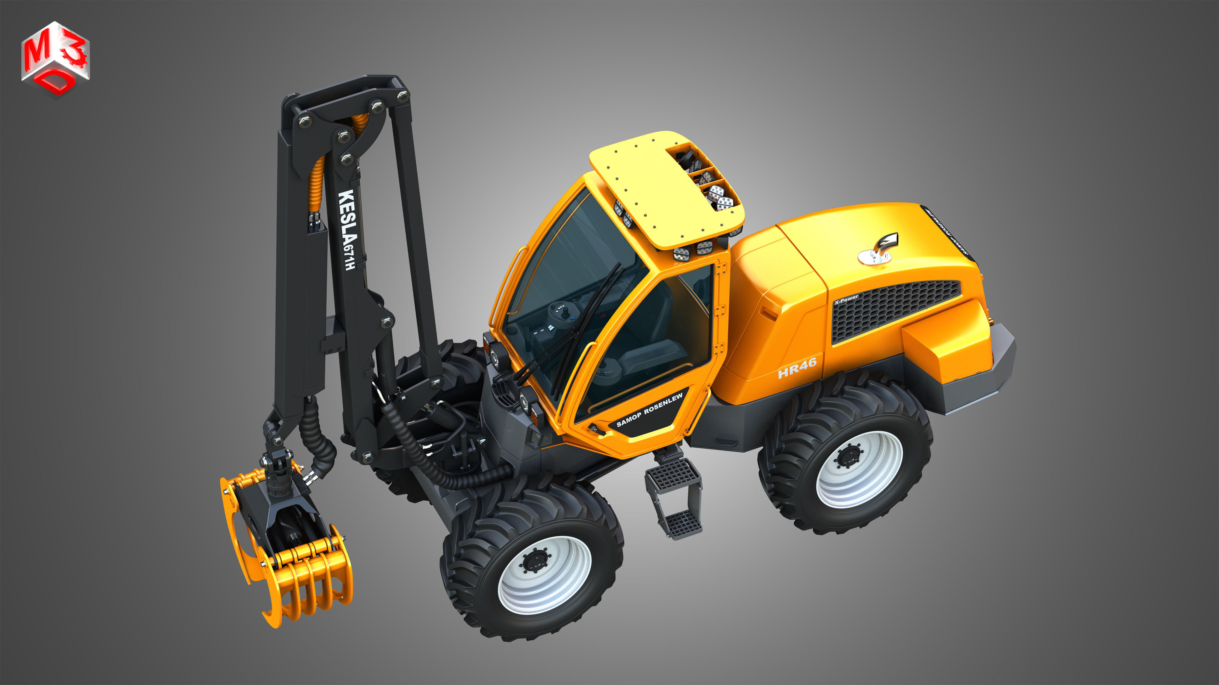 HR46X - Log Loader 3D model_18