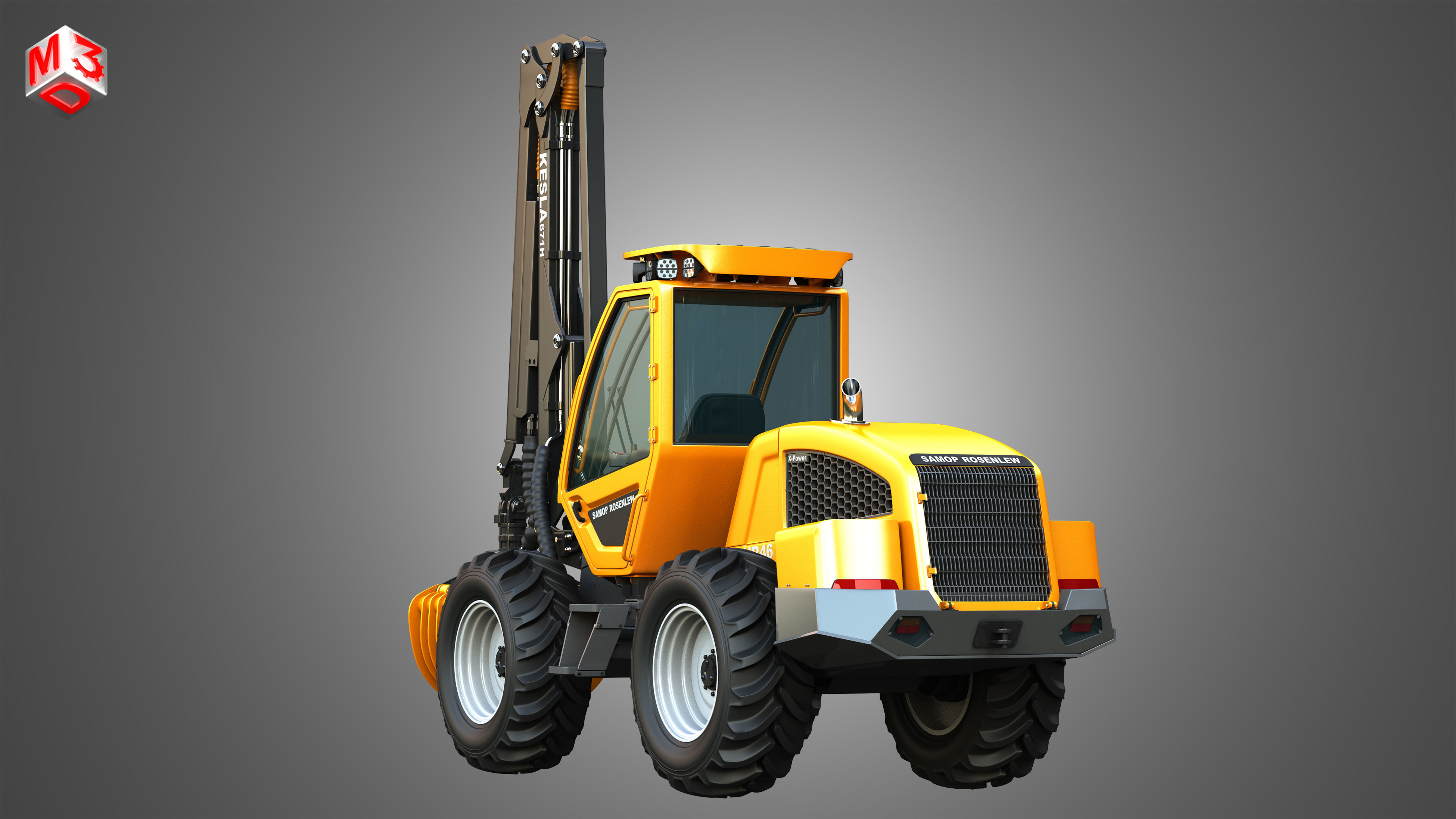 HR46X - Log Loader 3D model_17