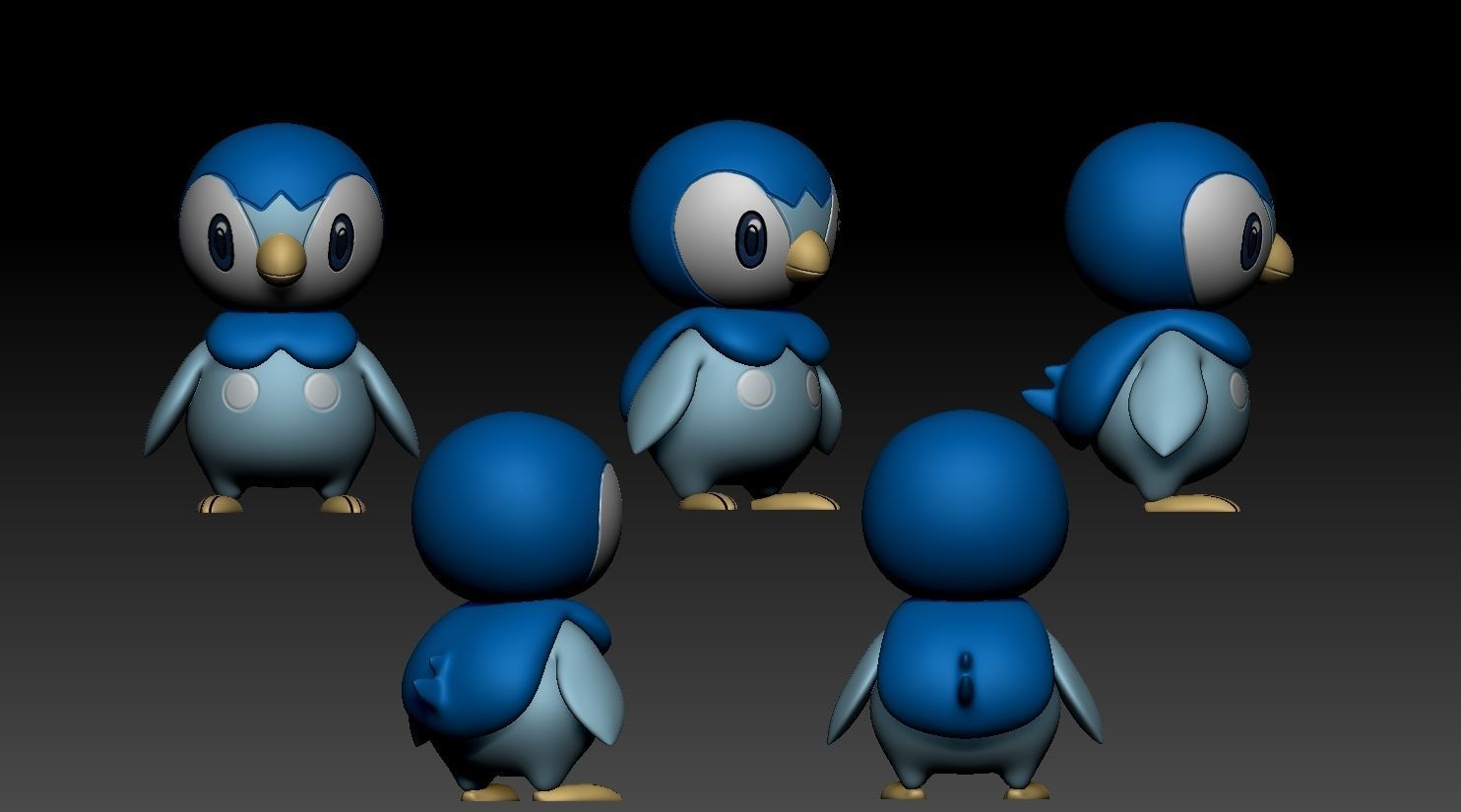piplup  3D print model_1