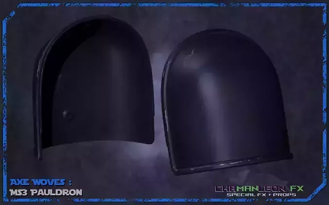 Axe Woves Shoulder Pauldrons The Mandalorian Cosplay Armor 3D print model