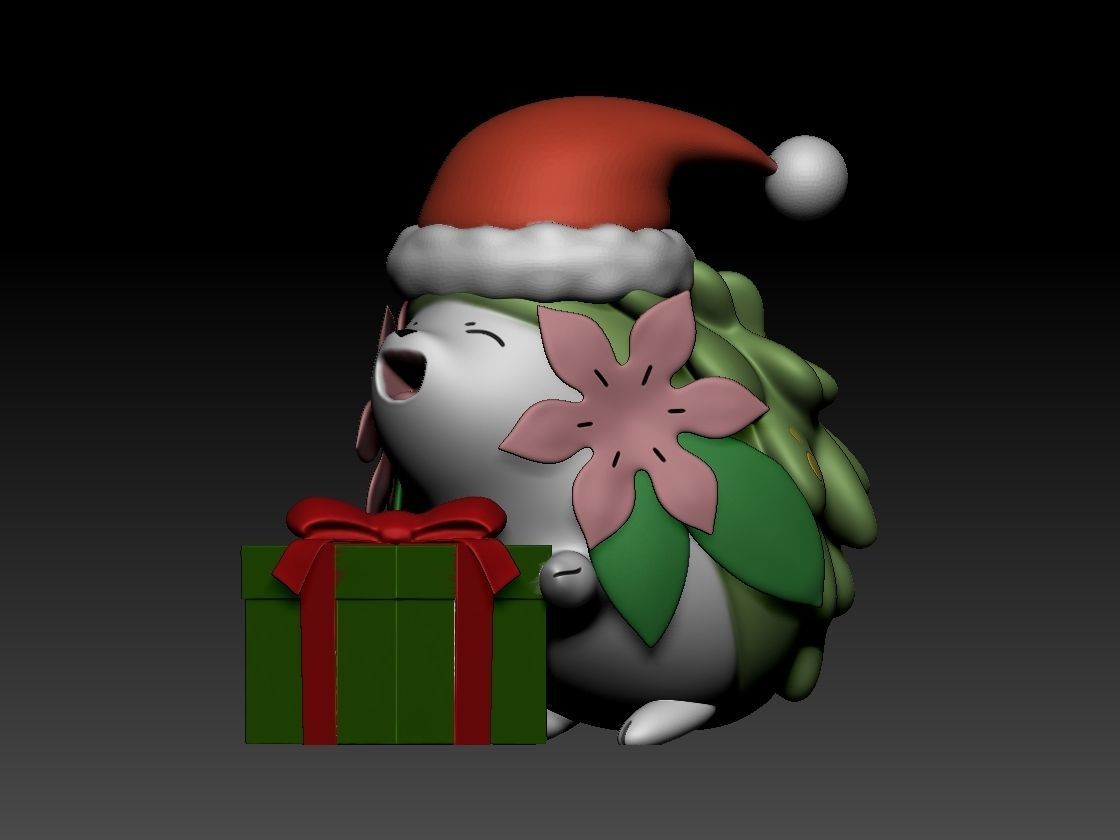 Christmas Shaymin 3D print model_3