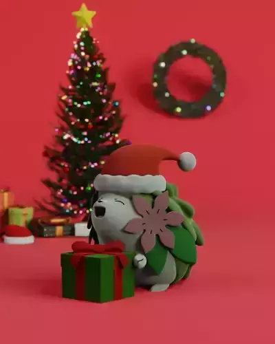 Christmas Shaymin 3D print model
