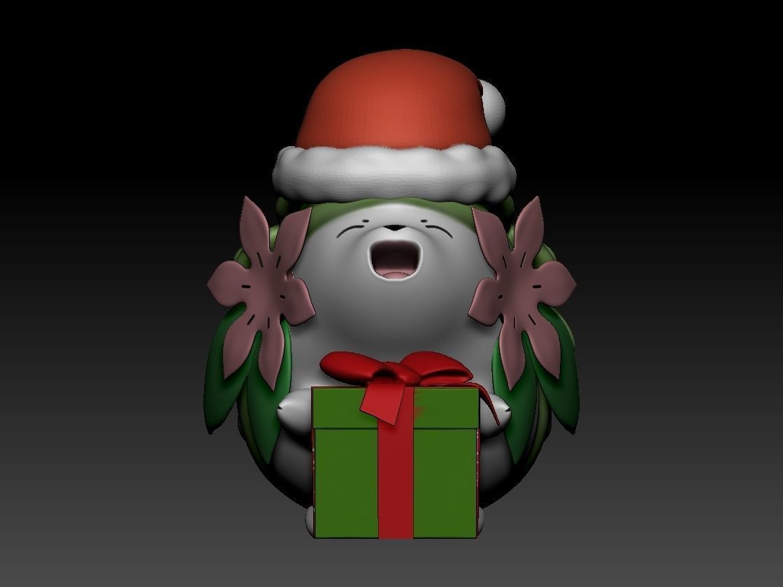 Christmas Shaymin 3D print model_1