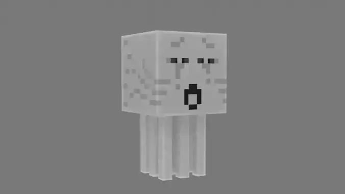 Minecraft Ghast 3D model