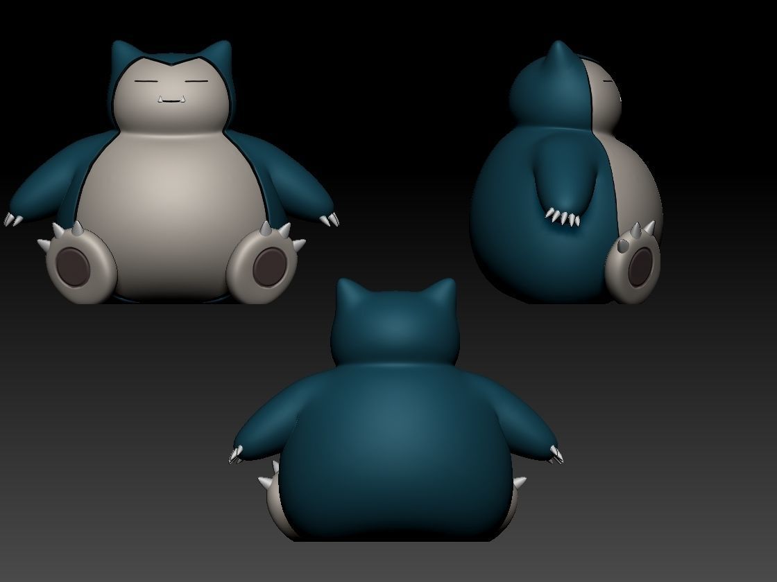 Snorlax 3D print model_1