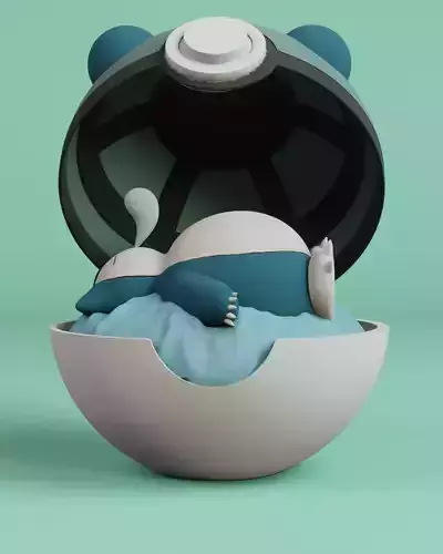 Snorlax 3D print model