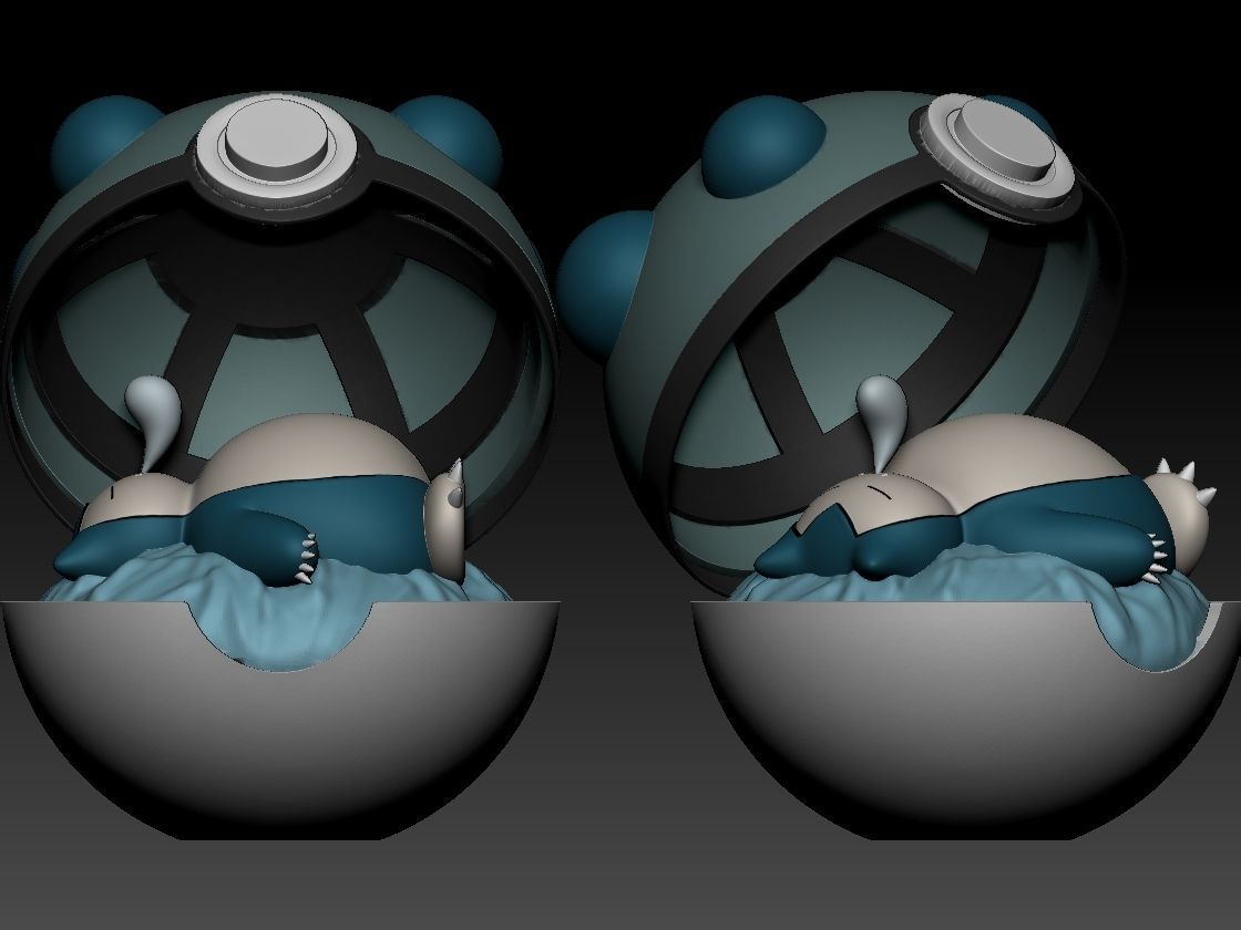 Snorlax 3D print model_1
