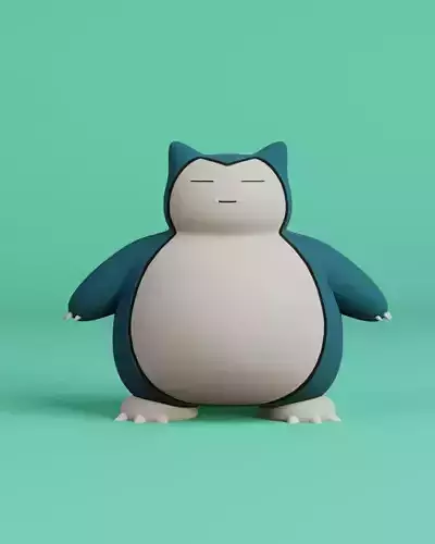Snorlax 3D print model