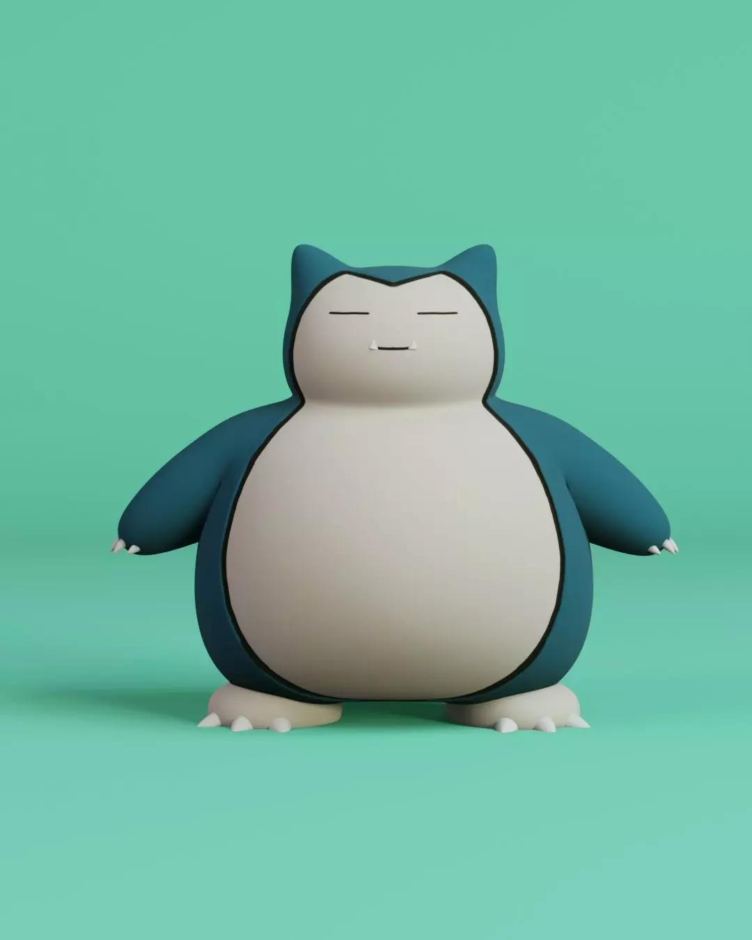 Snorlax 3D print model_0