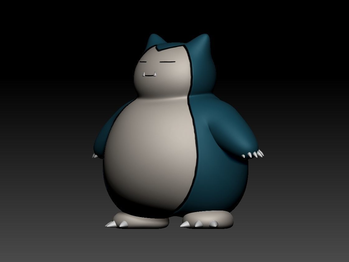 Snorlax 3D print model_3