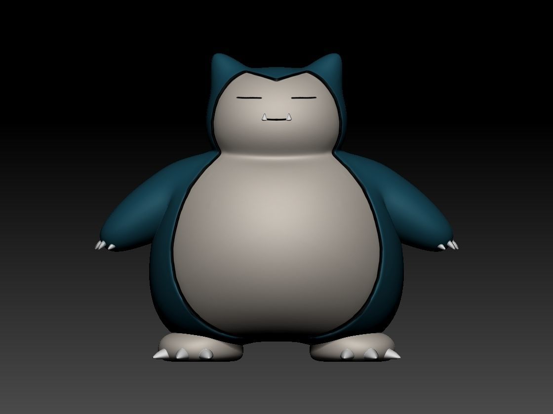 Snorlax 3D print model_1
