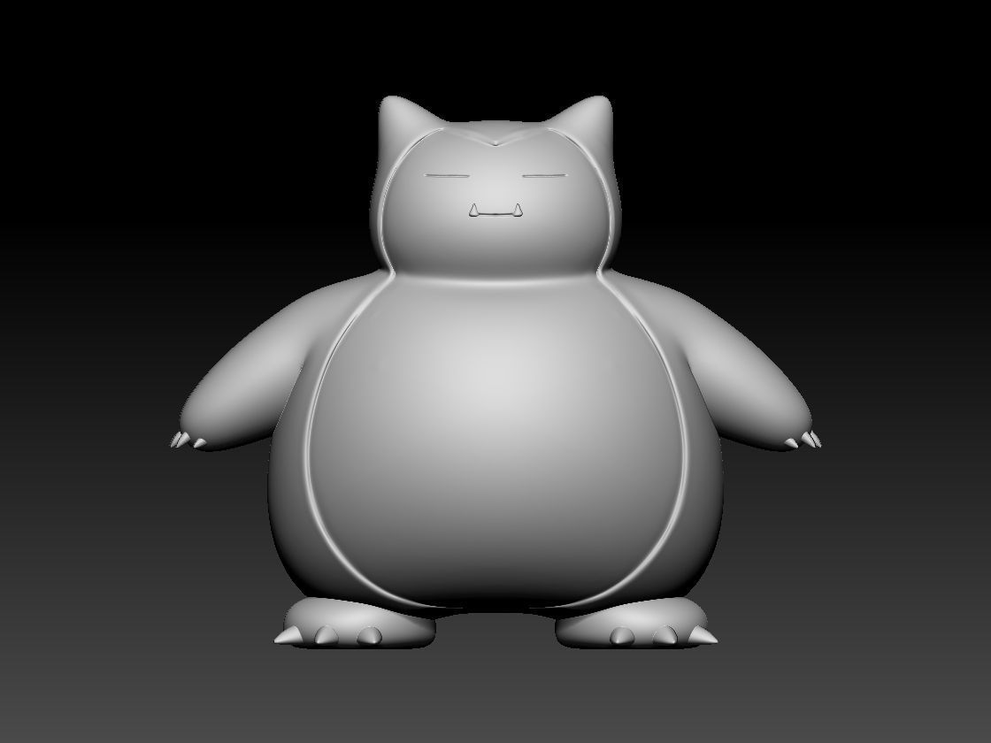 Snorlax 3D print model_2