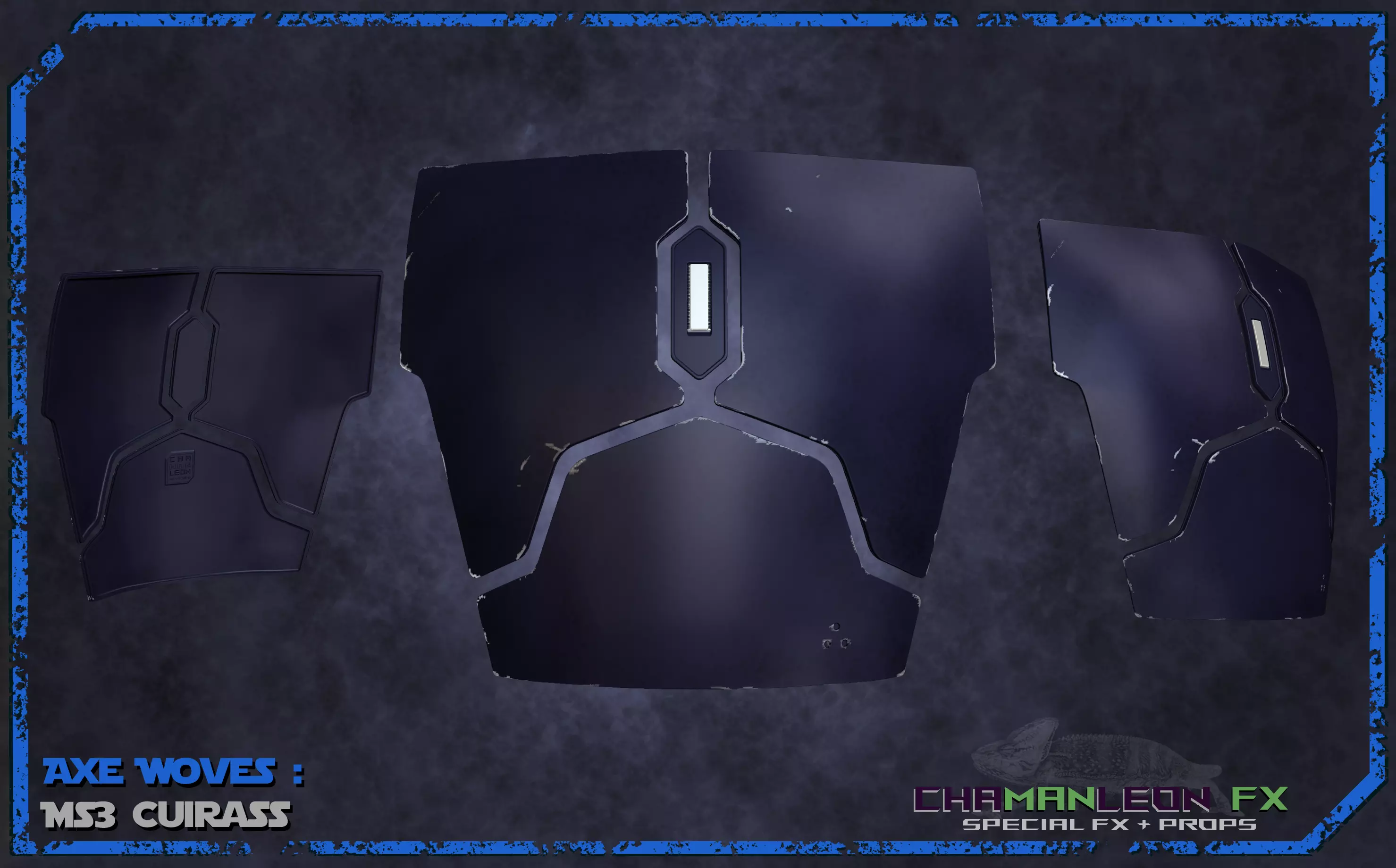 Axe Woves Cuirass The Mandalorian Cosplay Armor 3D print model