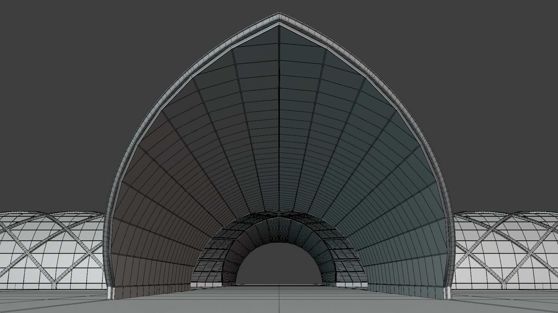 Glass building 3D model_13