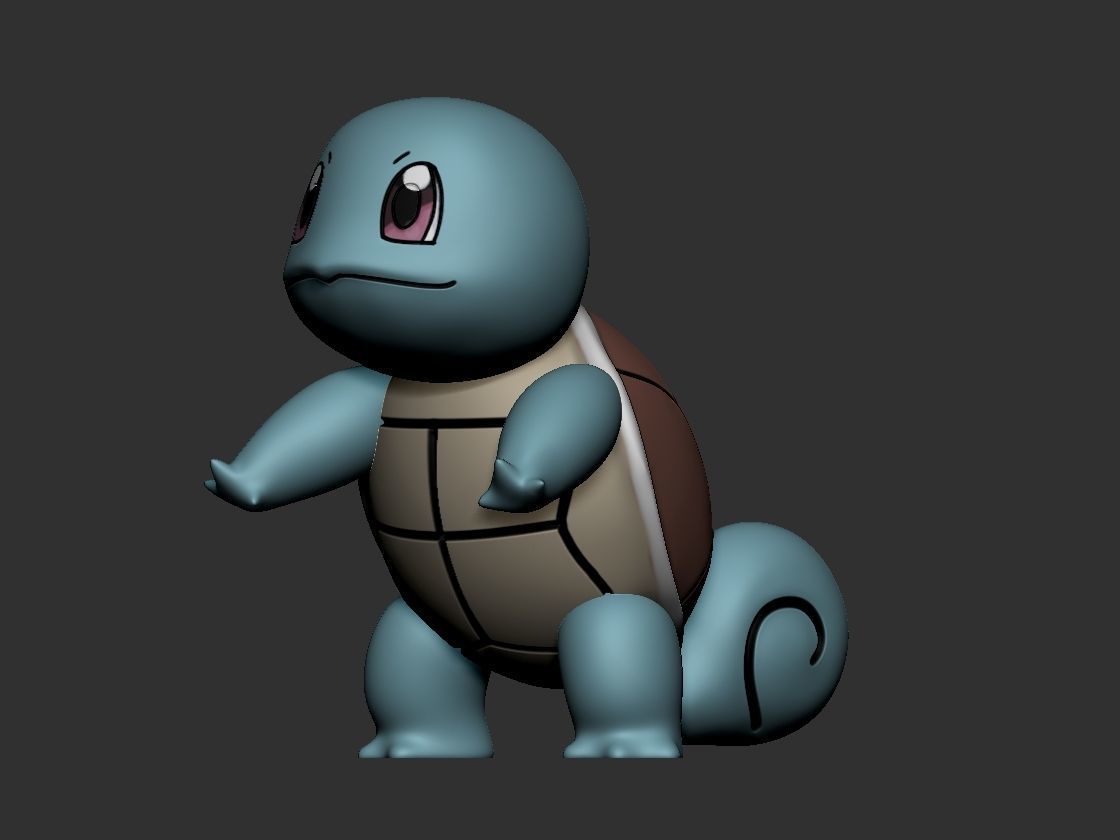 Squirtle 3D print model_3