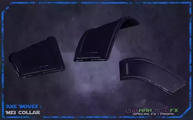 Axe Woves Collar Plates The Mandalorian Cosplay Armor 3D print model