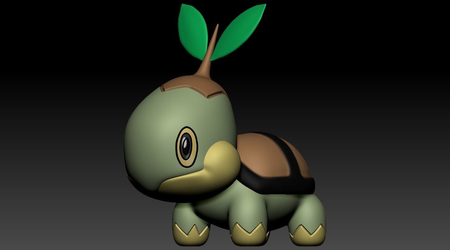 Turtwig 3D print model_3