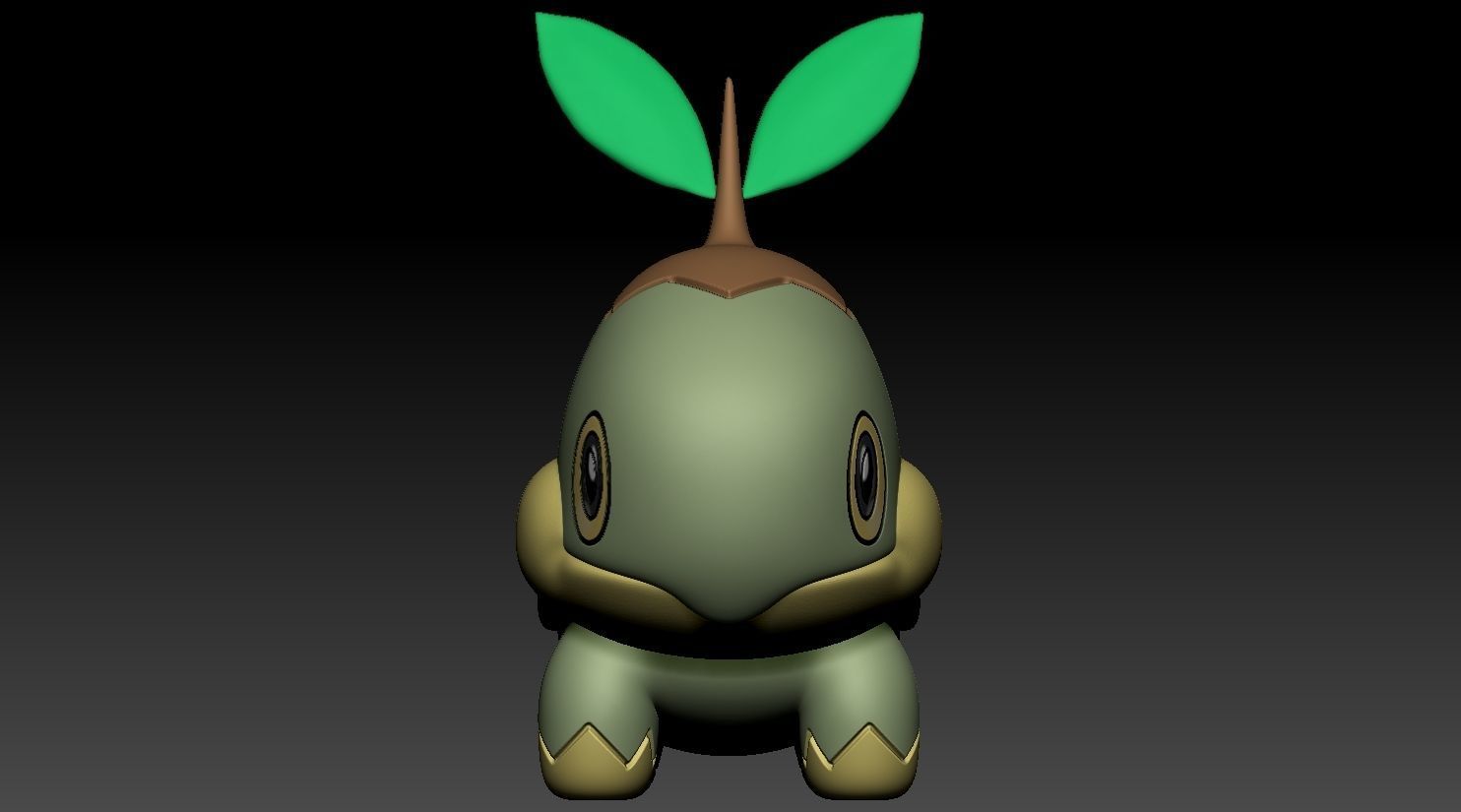 Turtwig 3D print model_1