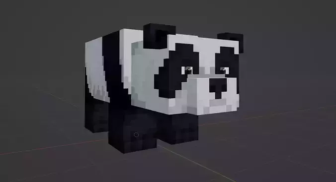 Minecraft Panda 3D model