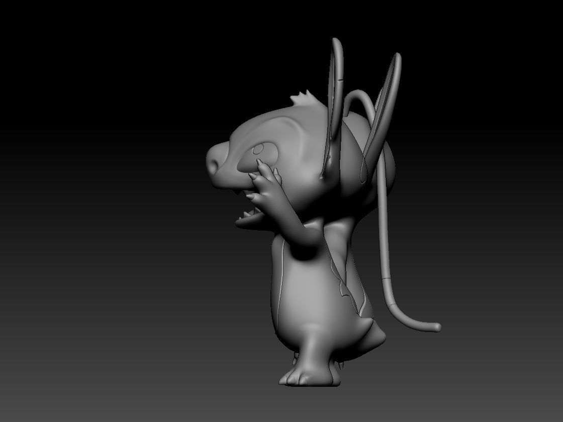 Stitch and Angel 3D print model_6
