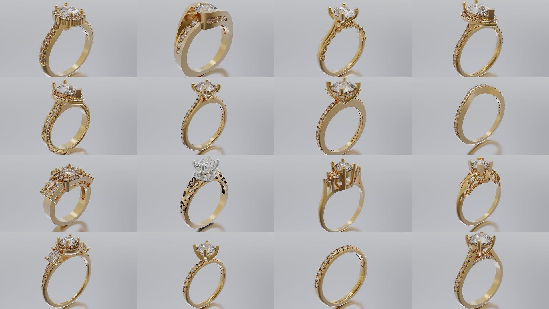 rings and pendants 3D Model Collection_1