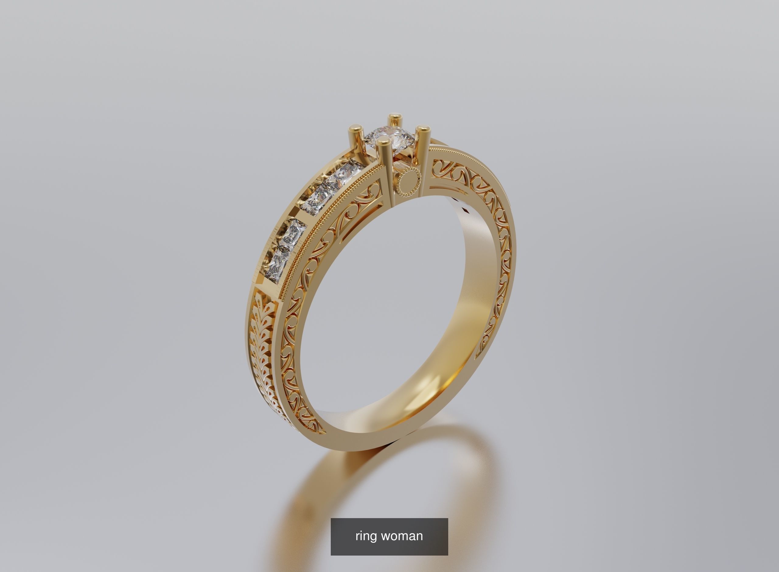 rings and pendants 3D Model Collection_16