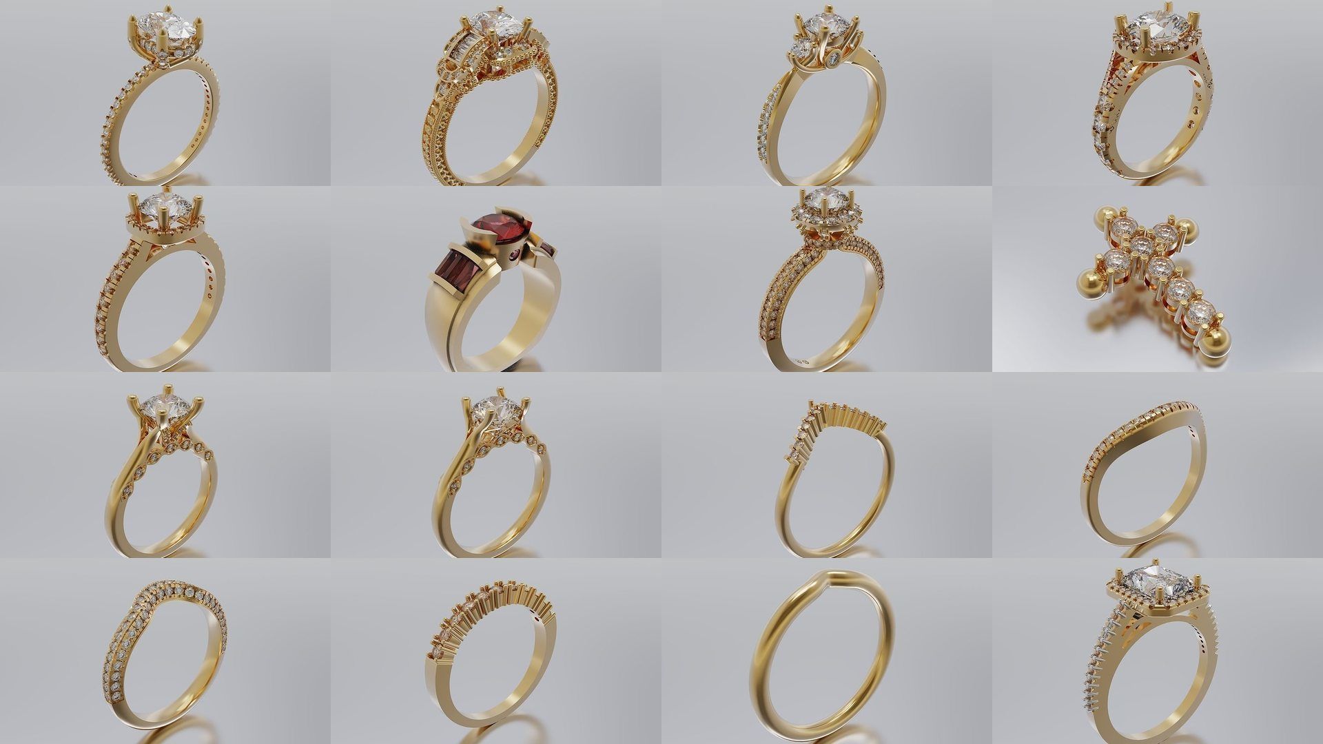 rings and pendants 3D Model Collection_5