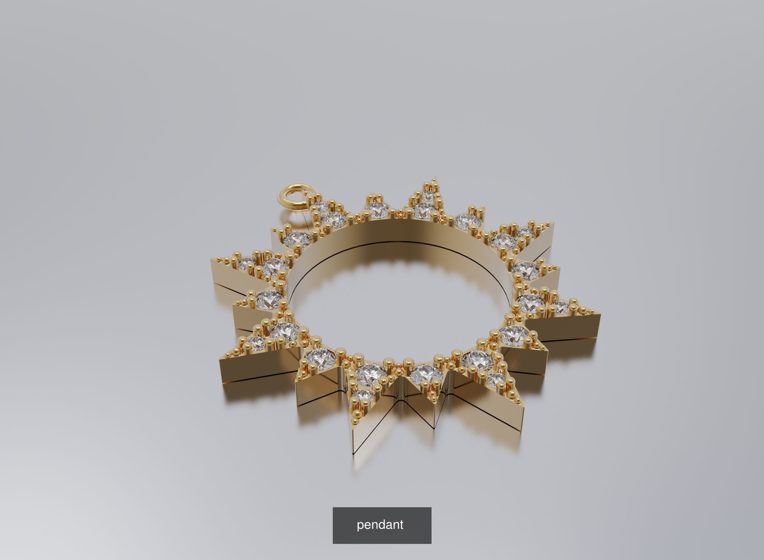 rings and pendants 3D Model Collection_92