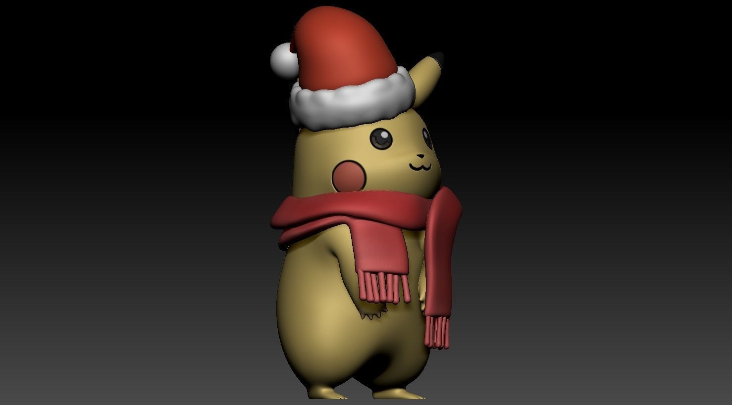 Pikachu Christmas Free 3D print model_5