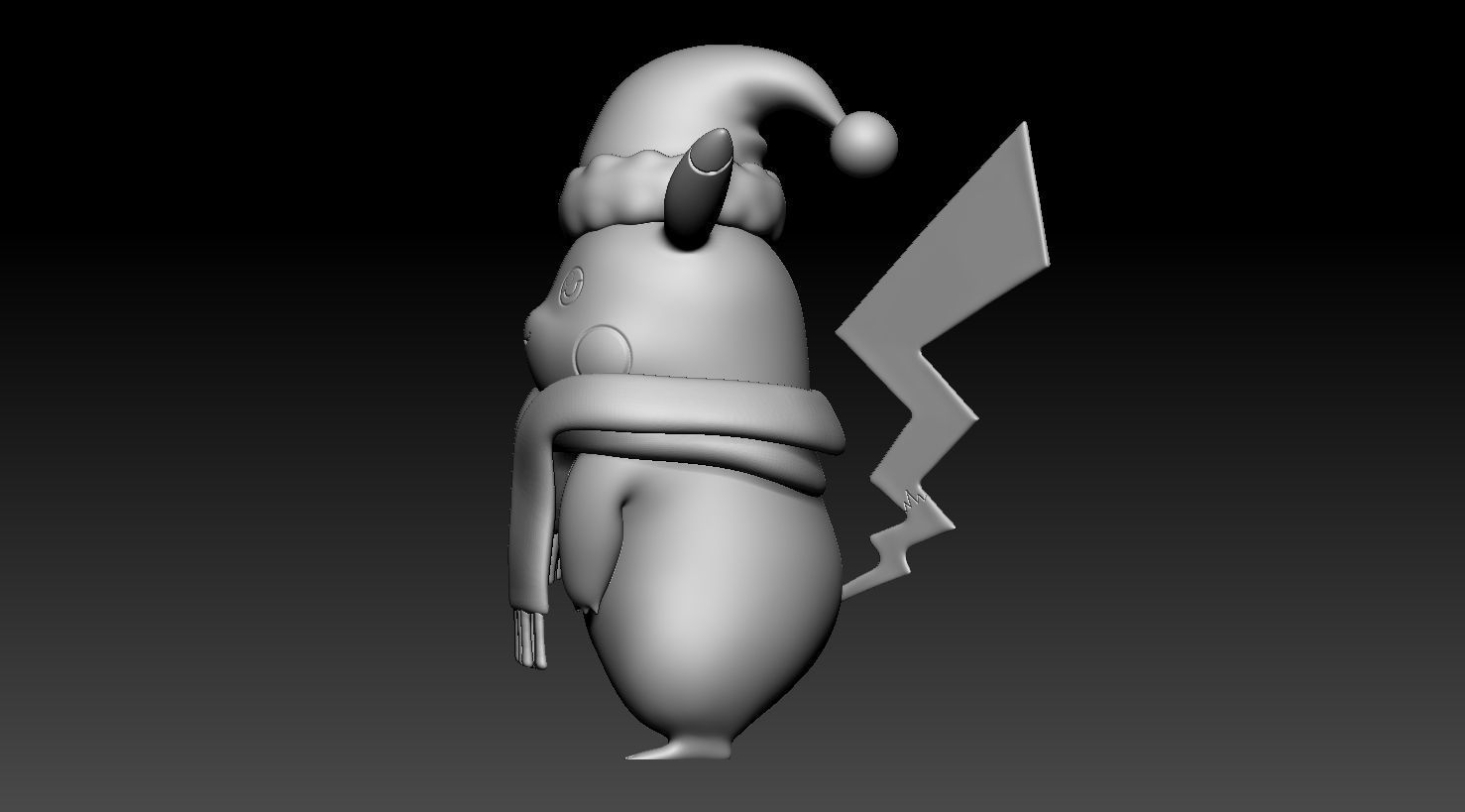 Pikachu Christmas Free 3D print model_4