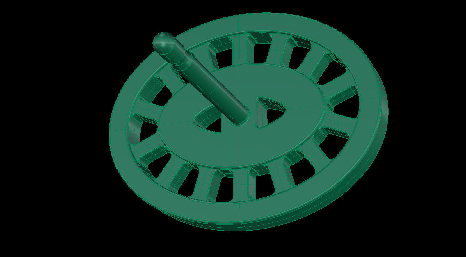 Divine Stud Earring with Diamonds 3D print model_16