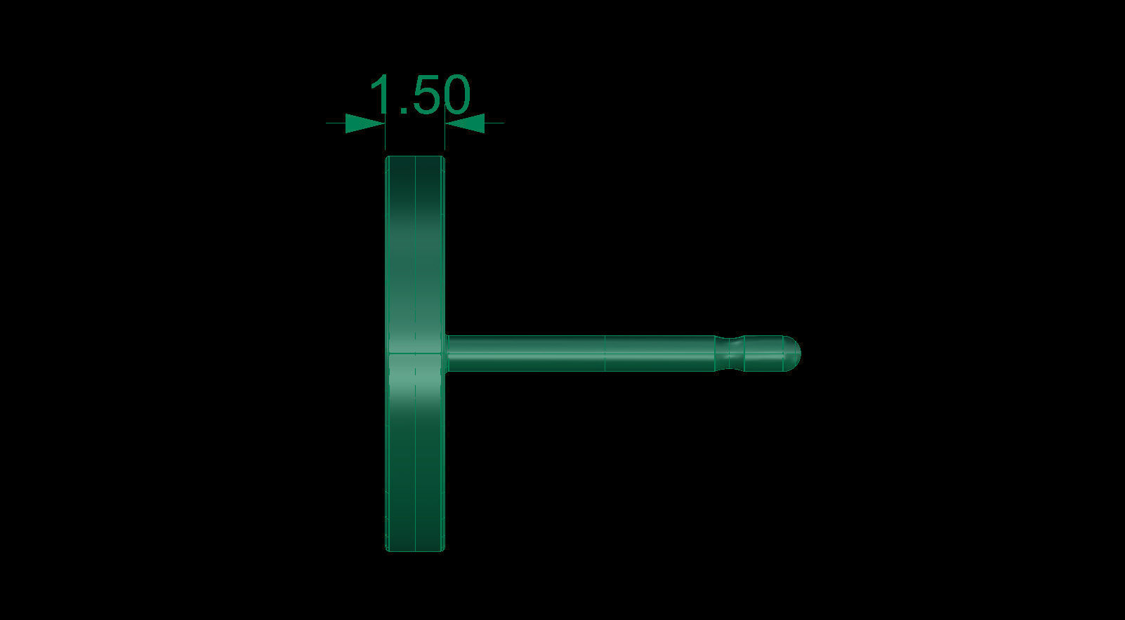 Divine Stud Earring with Diamonds 3D print model_15