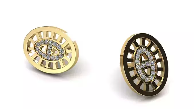 Divine Stud Earring with Diamonds