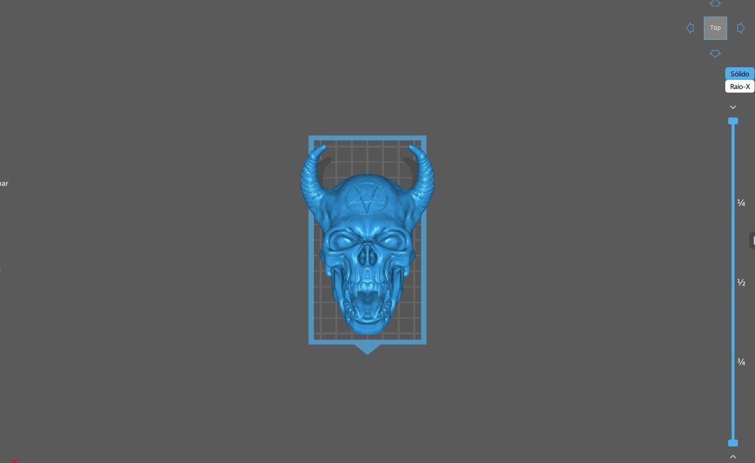 DEMON SKULL TONGUE 3D print model_6