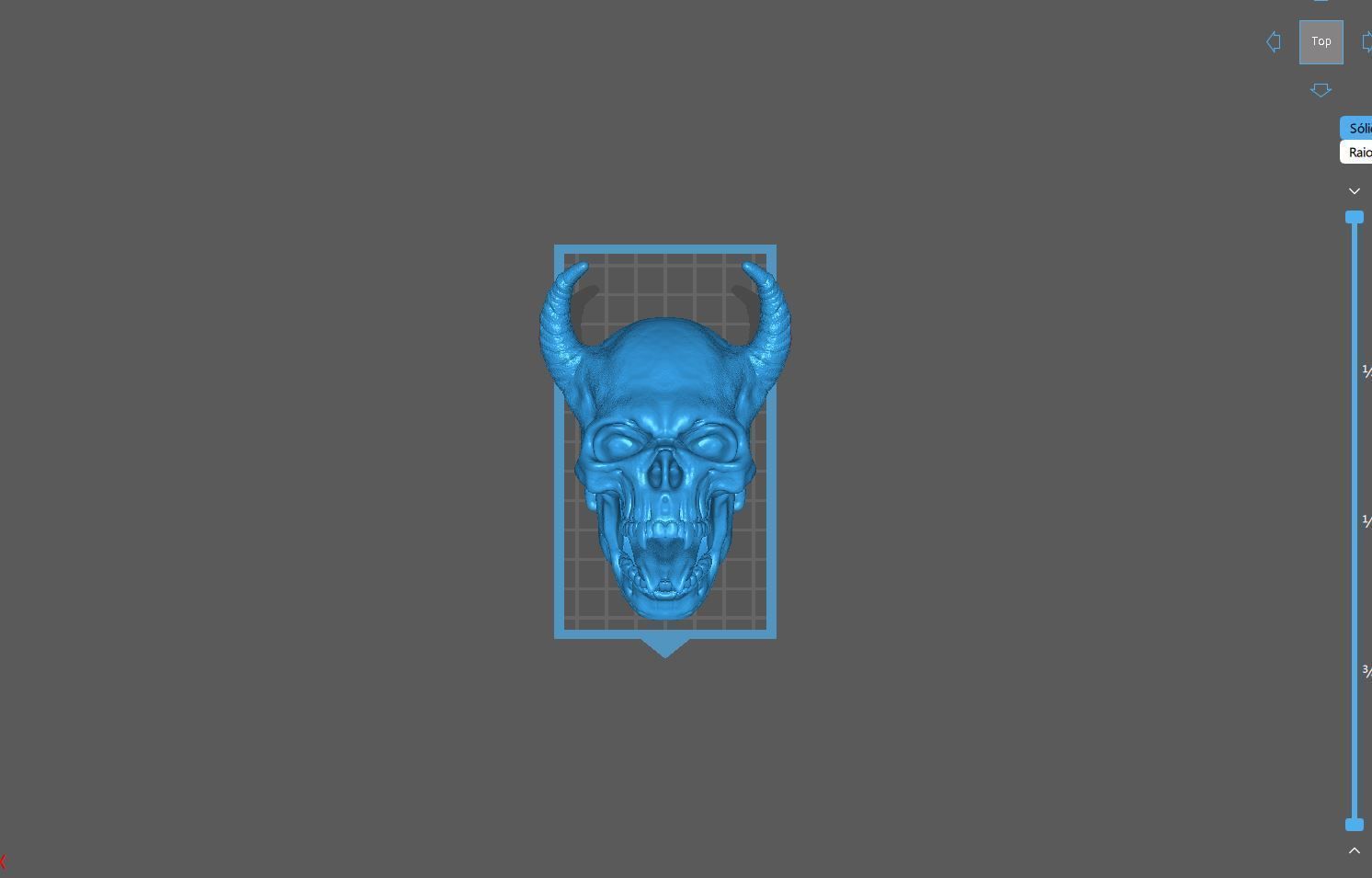 DEMON SKULL TONGUE 3D print model_3
