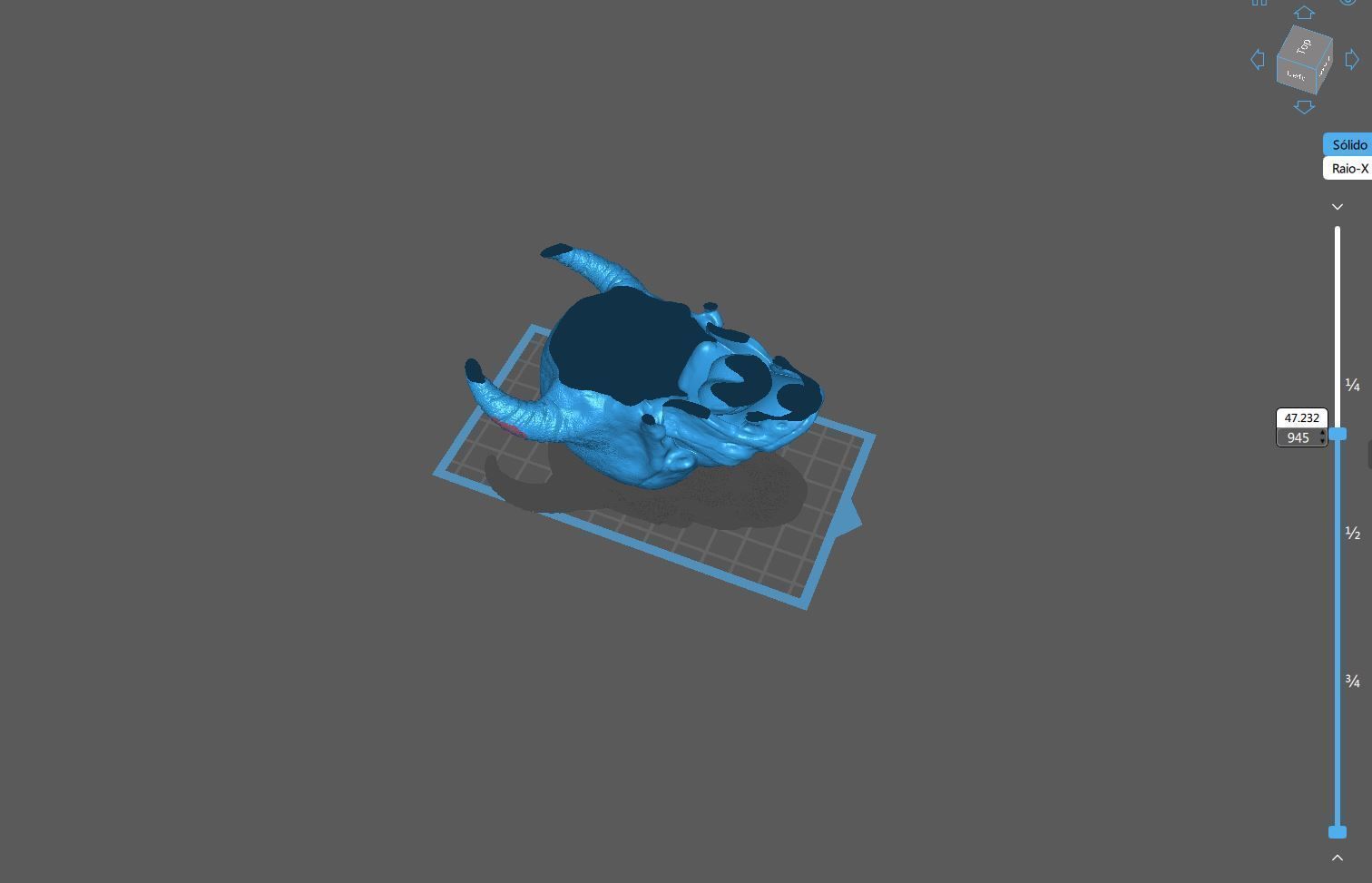 DEMON SKULL TONGUE 3D print model_7