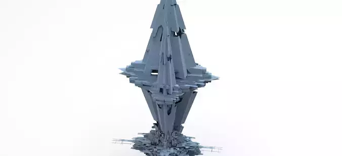 Sci fi Core crystal Shard 6 base 