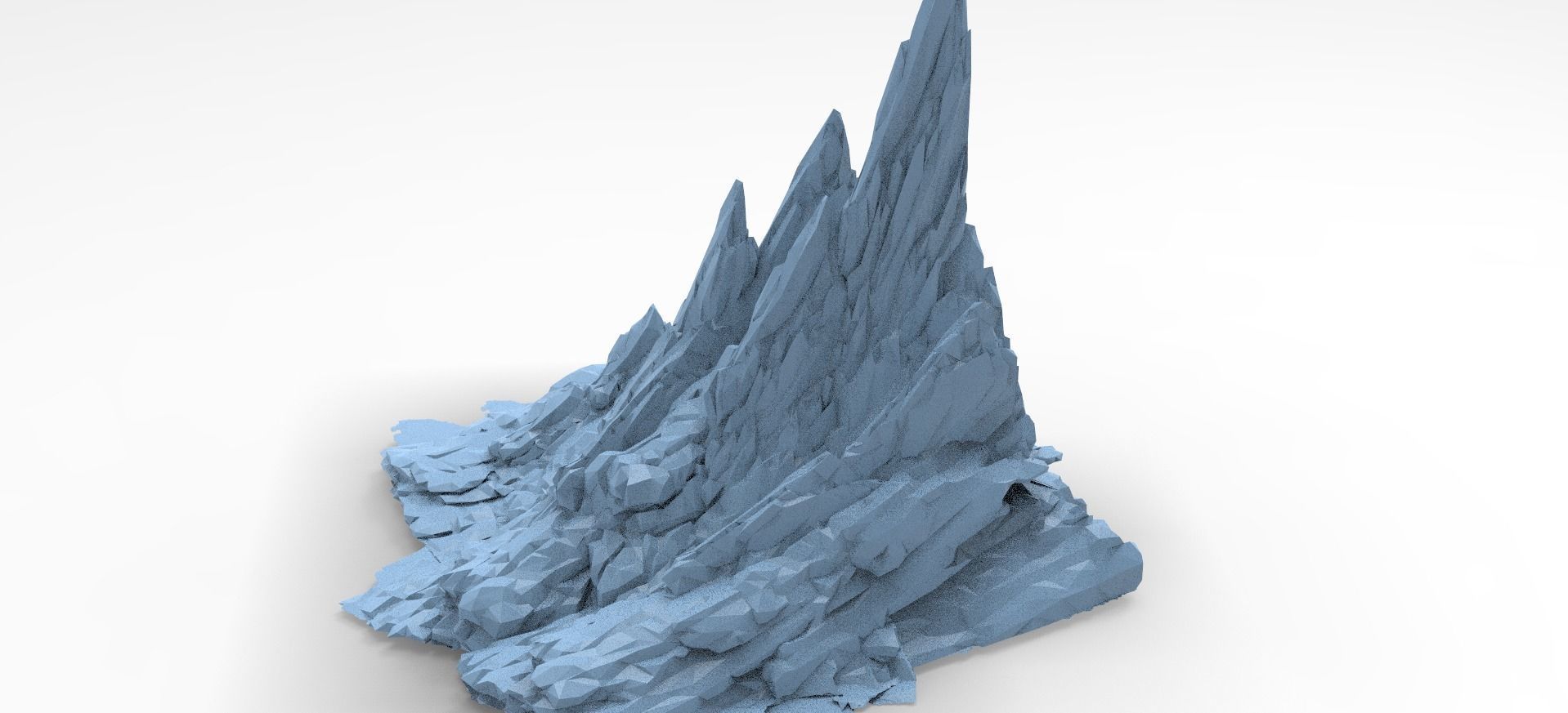 Sci fi Core crystal Shard Rock  3D model_1