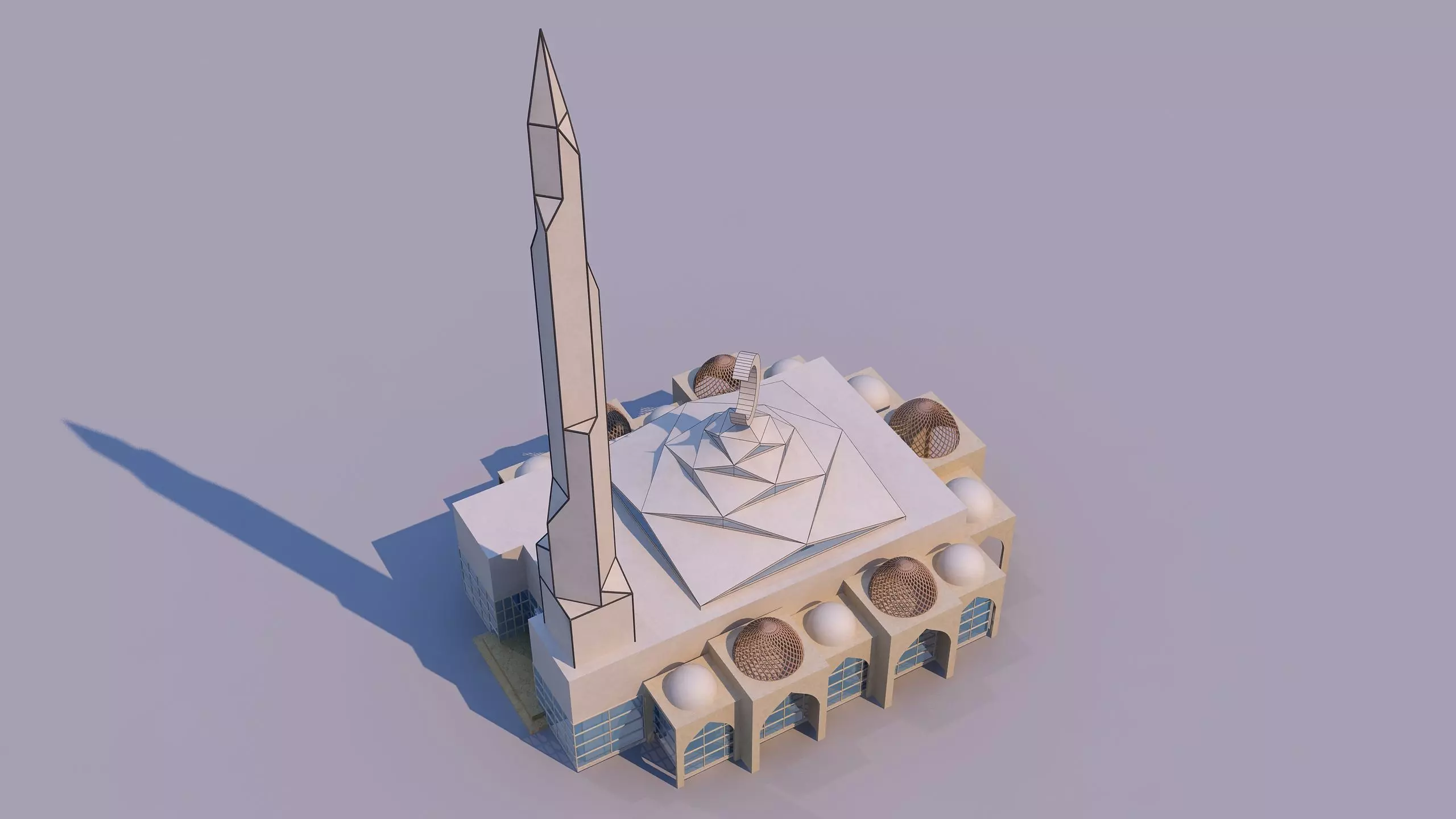0174 - Mosque Building 3D model