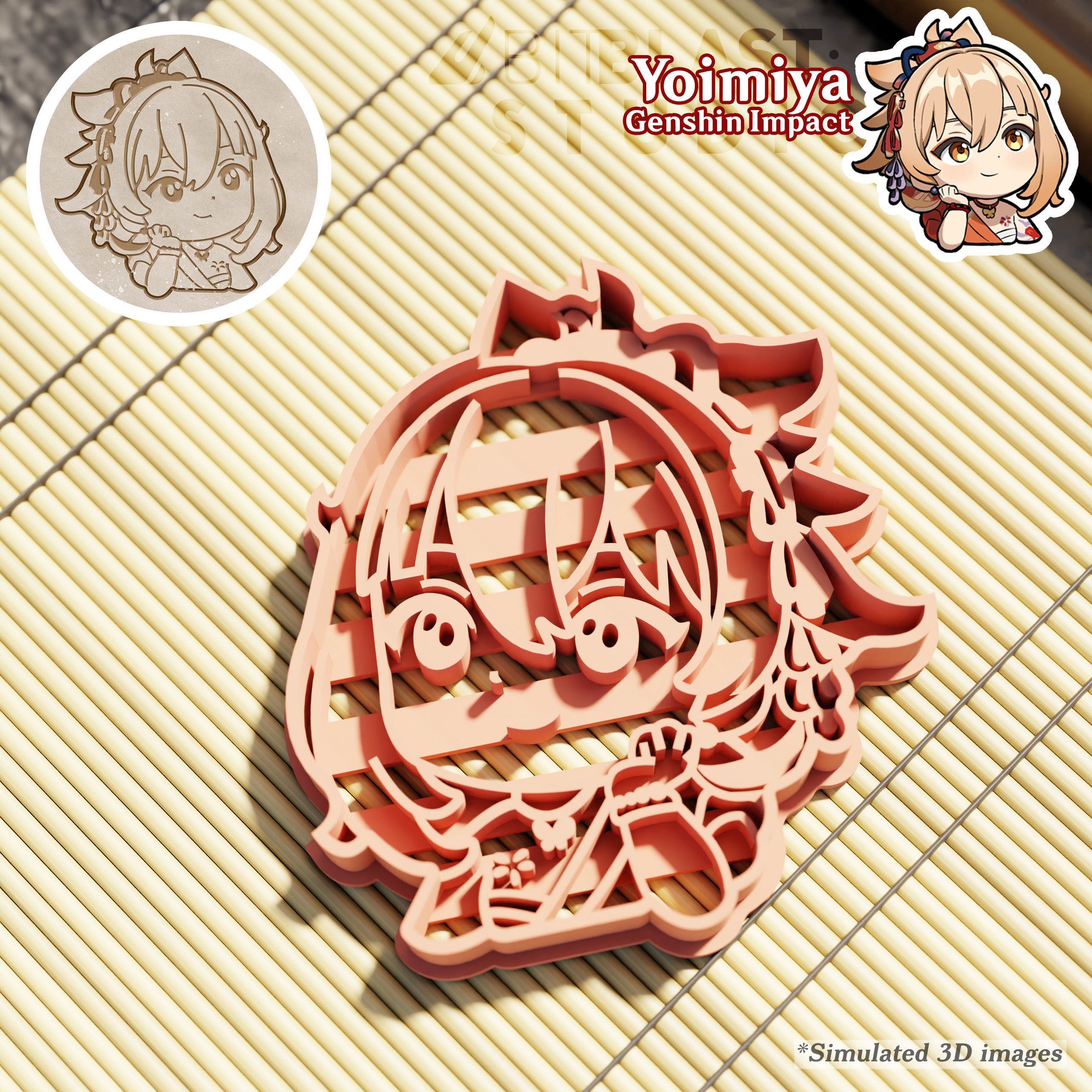 Genshin Impact Cookie Cutters Pack 4 3D print model_4