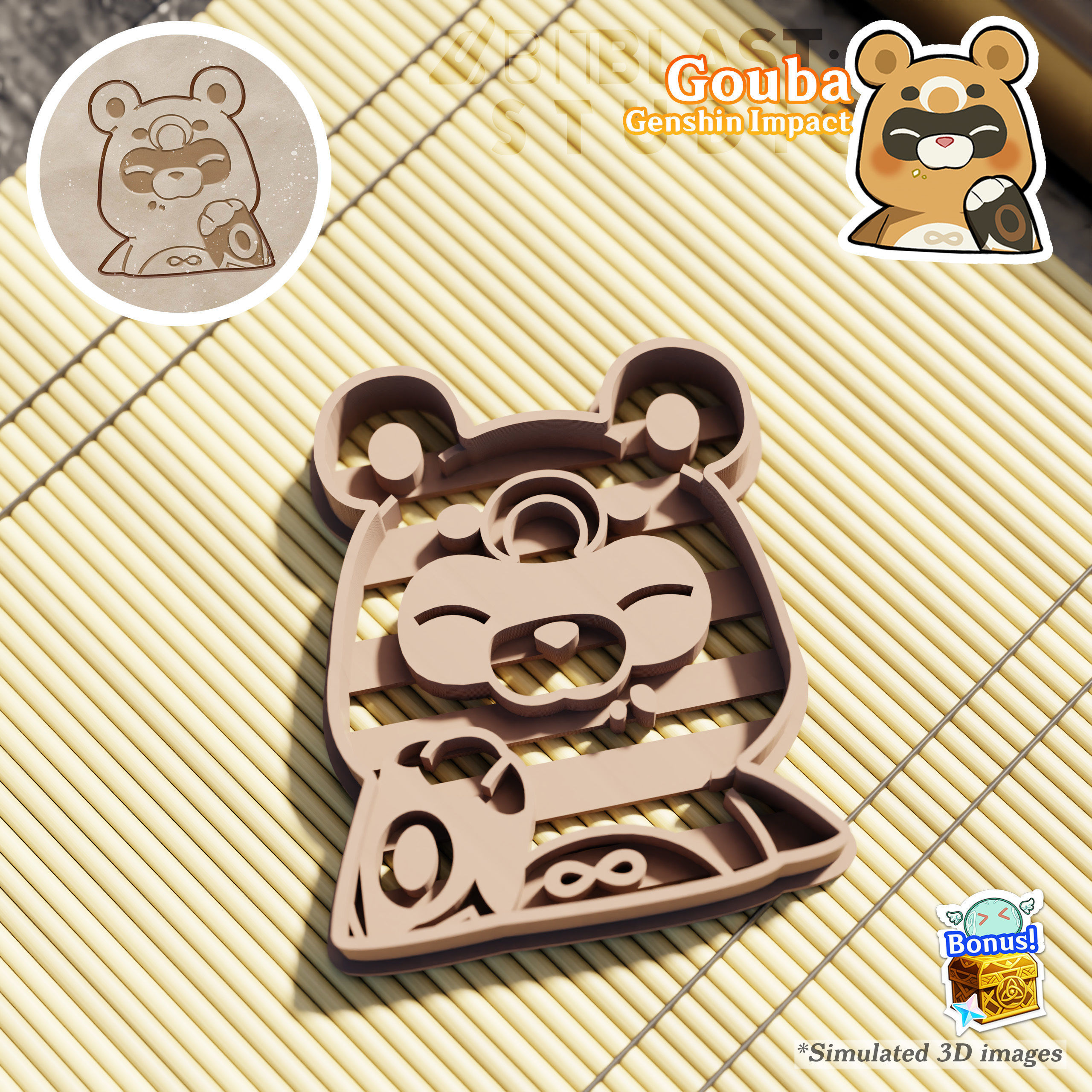 Genshin Impact Cookie Cutters Pack 4 3D print model_10