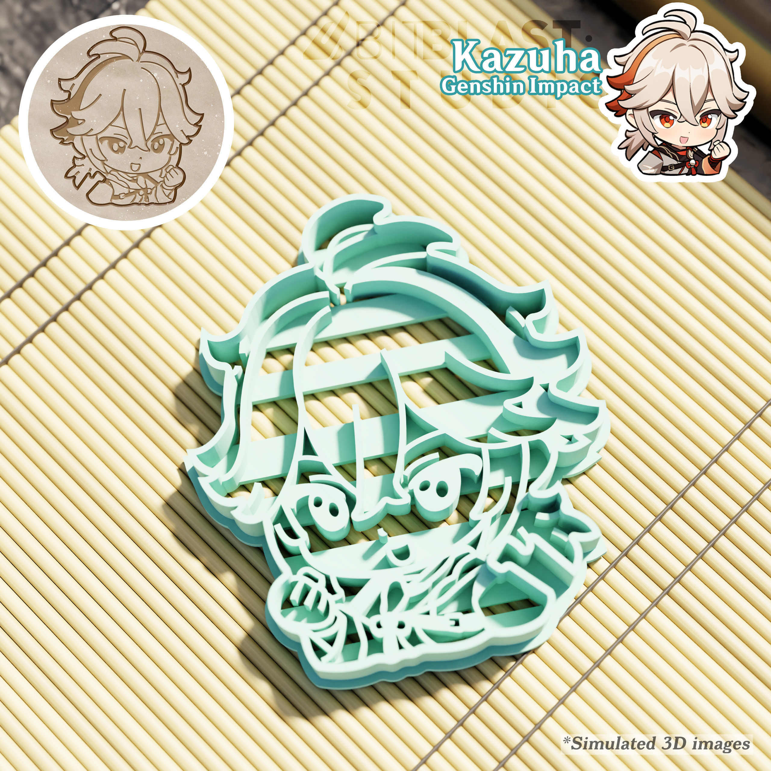 Genshin Impact Cookie Cutters Pack 4 3D print model_5