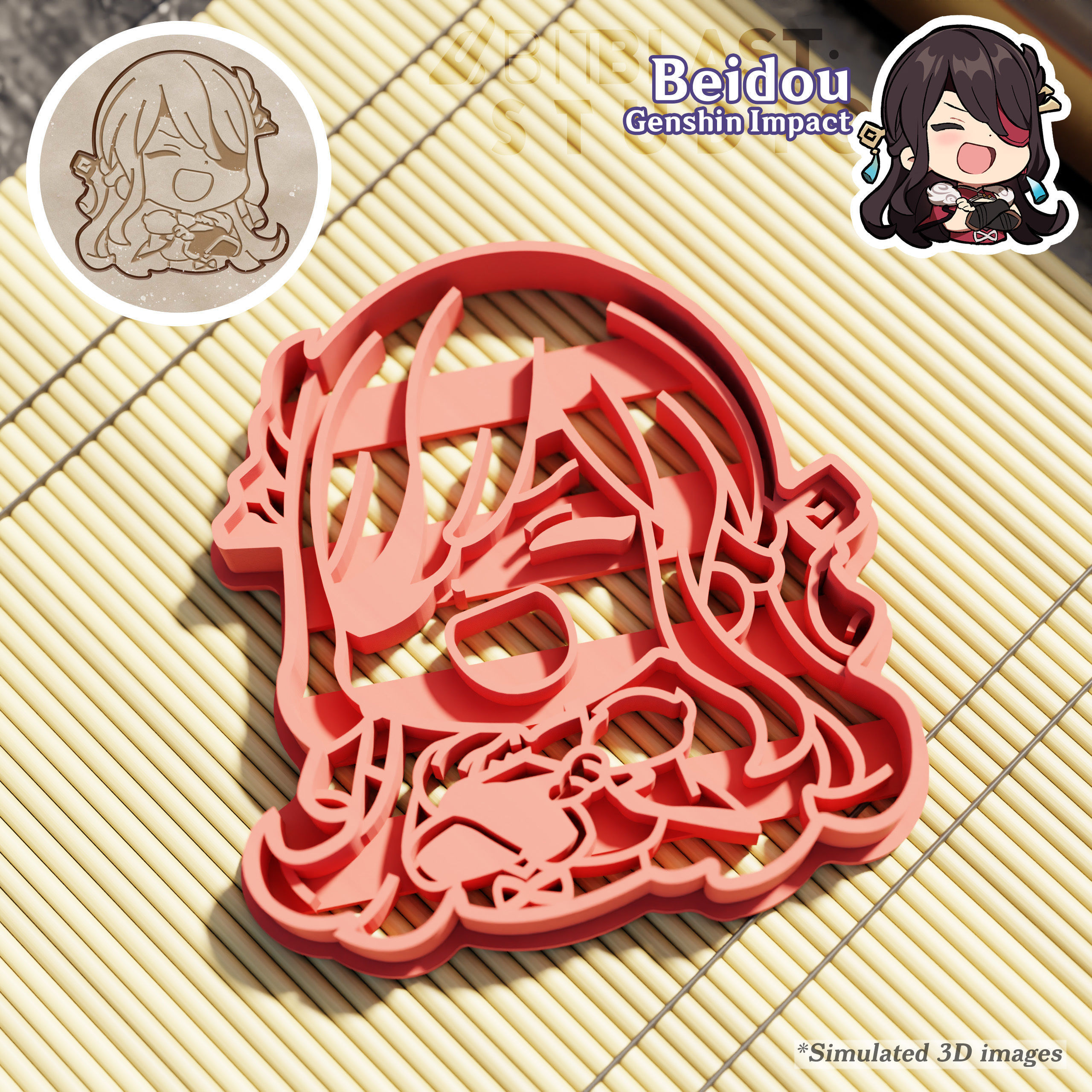 Genshin Impact Cookie Cutters Pack 4 3D print model_8