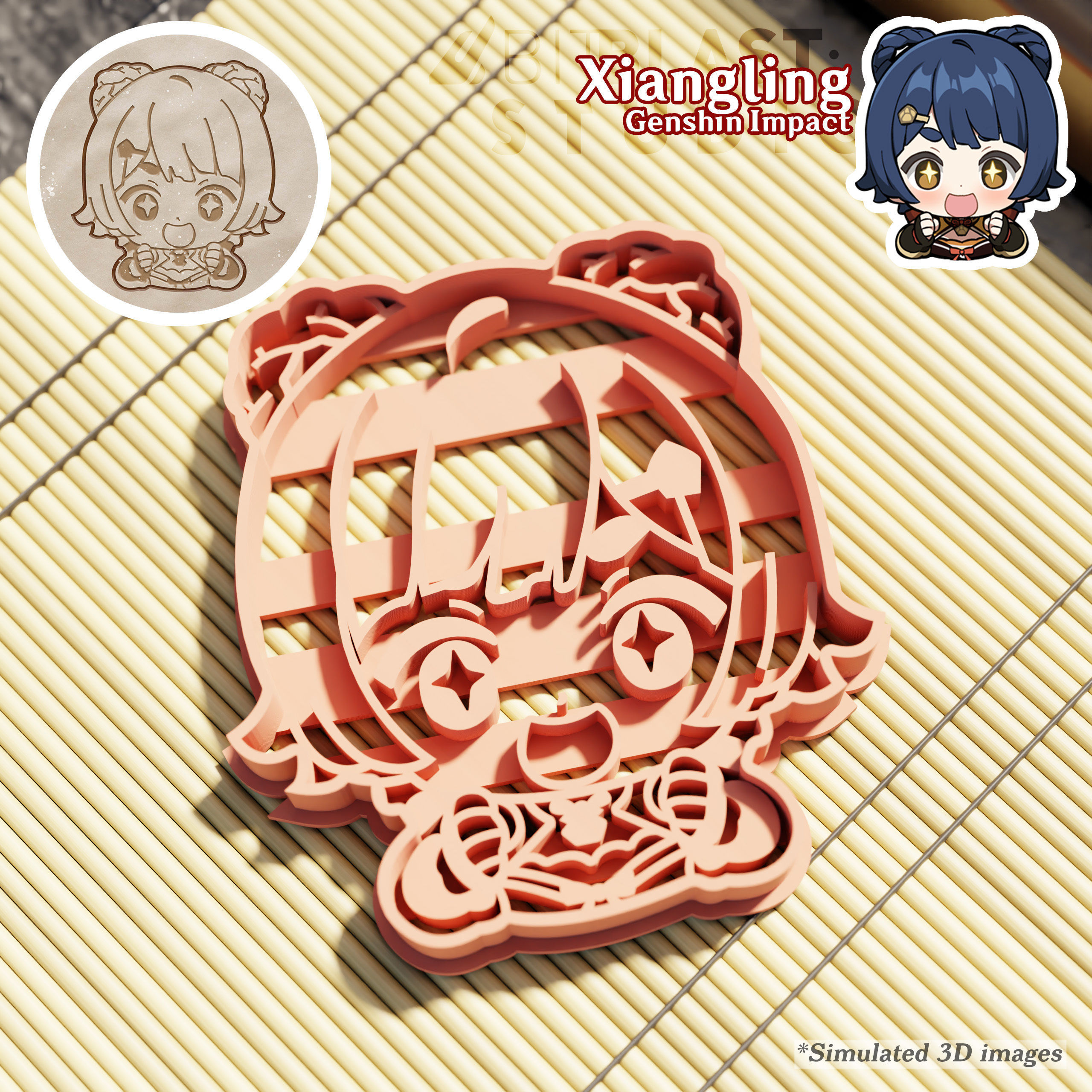 Genshin Impact Cookie Cutters Pack 4 3D print model_9