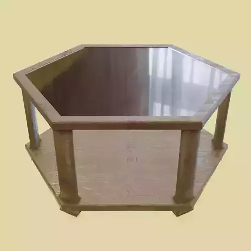 Small Hexagonal Table 3D model